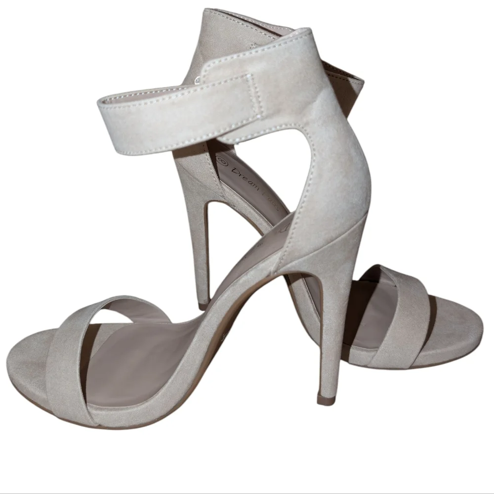 Dream Pairs Women Open Toe Ankle Strap Stiletto High Heel Sandals